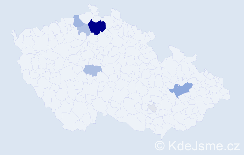 Příjmení: 'Halinárová', počet výskytů 17 v celé ČR