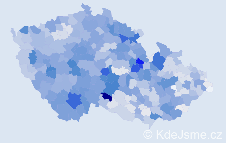 Příjmení: 'Šimek', počet výskytů 6790 v celé ČR