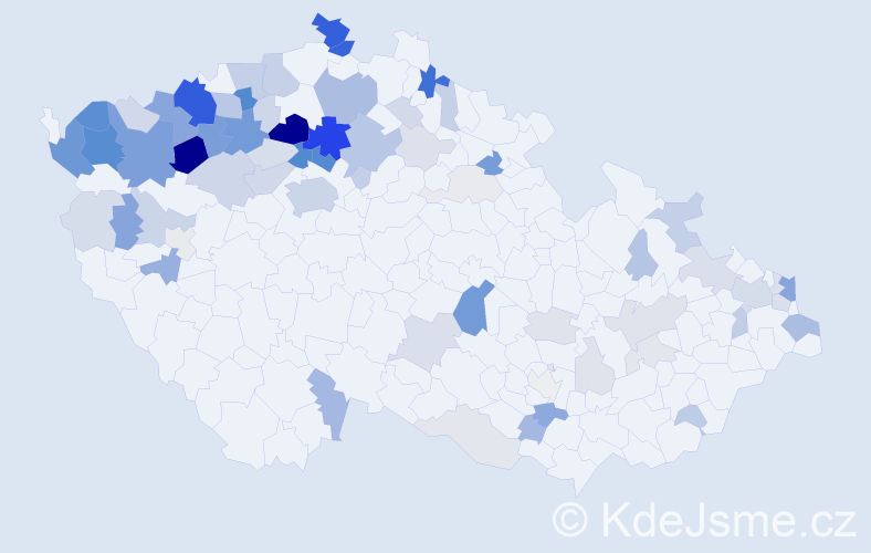 Příjmení: 'Berkiová', počet výskytů 278 v celé ČR