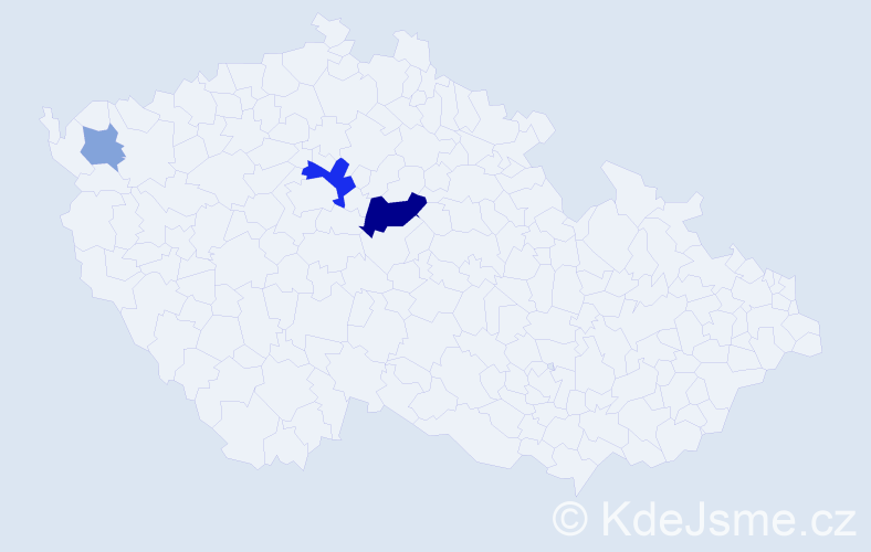 Příjmení: 'Verfel', počet výskytů 8 v celé ČR