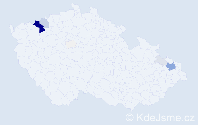 Příjmení: 'Maľar', počet výskytů 31 v celé ČR