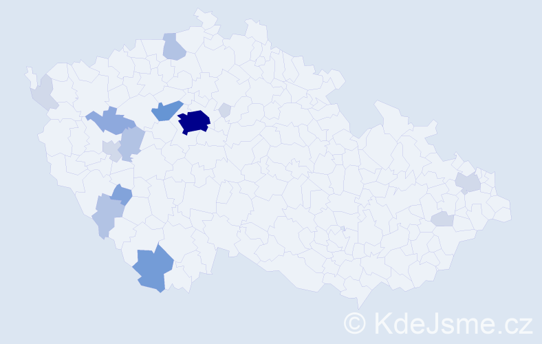 Příjmení: 'Tauchen', počet výskytů 45 v celé ČR