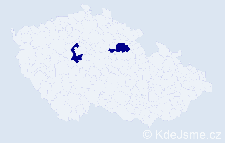 Příjmení: 'Efe', počet výskytů 4 v celé ČR