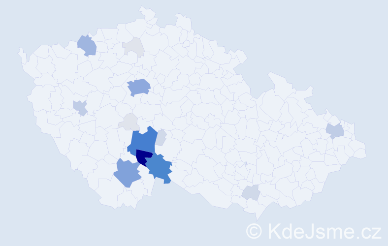 Příjmení: 'Drs', počet výskytů 93 v celé ČR