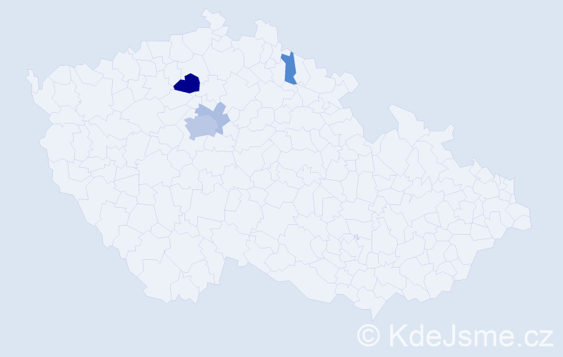 Příjmení: 'Mühlbachová', počet výskytů 12 v celé ČR