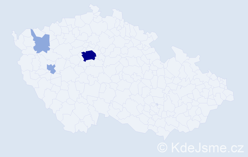 Příjmení: 'Abdurakhmanov', počet výskytů 9 v celé ČR