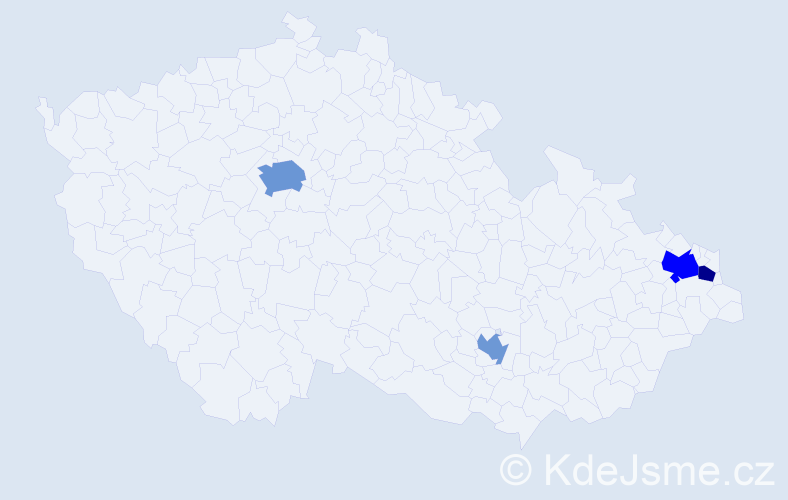 Příjmení: 'Ruhswurm', počet výskytů 7 v celé ČR