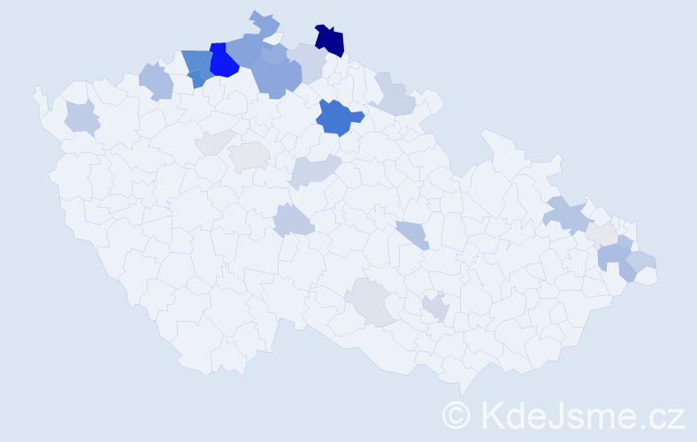 Příjmení: 'Berko', počet výskytů 132 v celé ČR