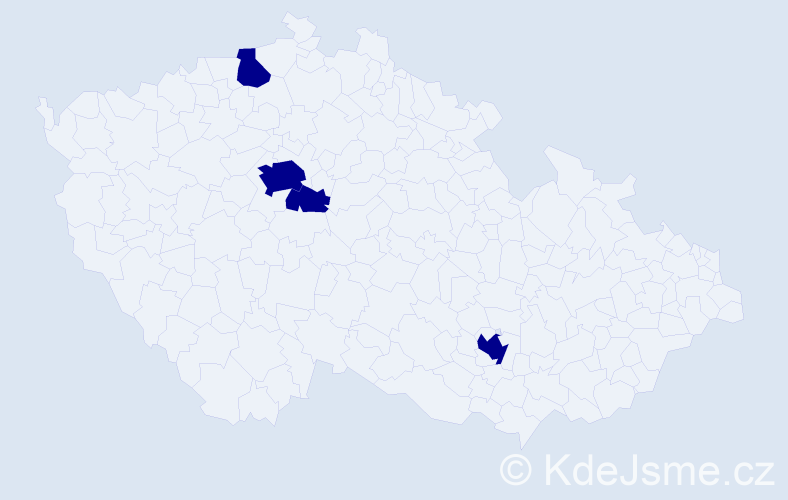 Příjmení: 'Kurajda', počet výskytů 4 v celé ČR