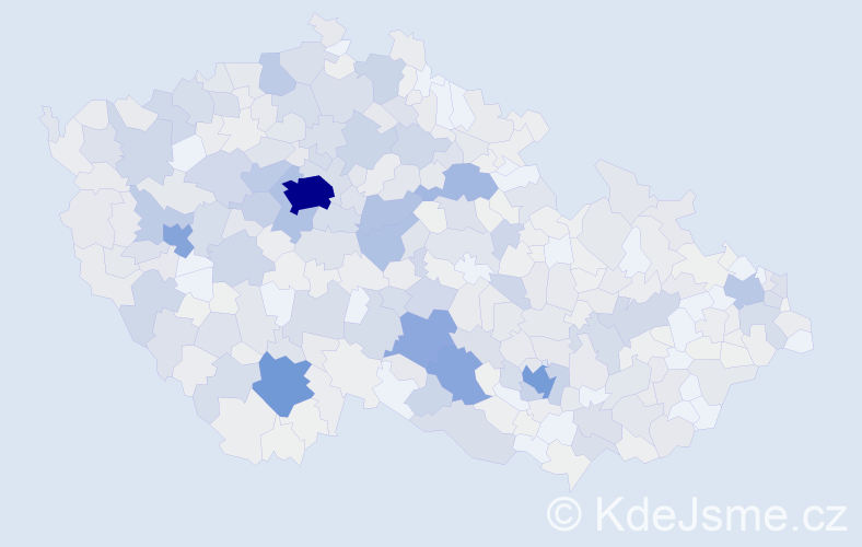 Příjmení: 'Trnka', počet výskytů 2963 v celé ČR