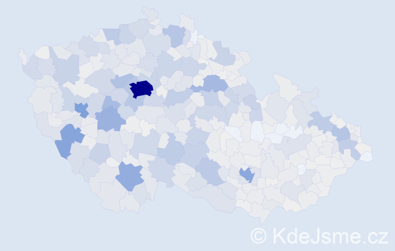 Příjmení: 'Matějková', počet výskytů 4622 v celé ČR
