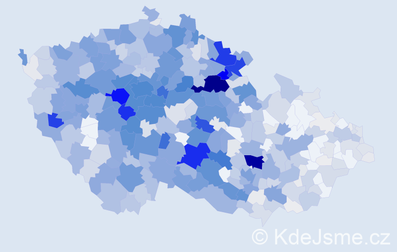 Příjmení: 'Součková', počet výskytů 3883 v celé ČR