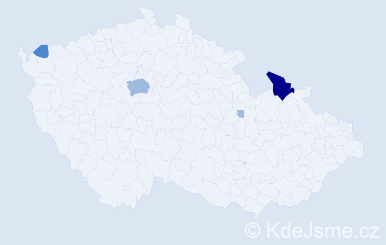 Příjmení: 'Zsirayová', počet výskytů 8 v celé ČR