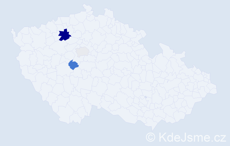 Příjmení: 'Seydl', počet výskytů 6 v celé ČR