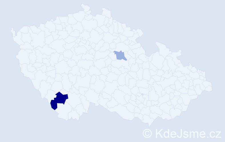 Příjmení: 'Kapuscinská', počet výskytů 3 v celé ČR