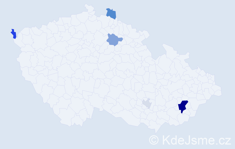 Příjmení: 'Pavlenko', počet výskytů 11 v celé ČR