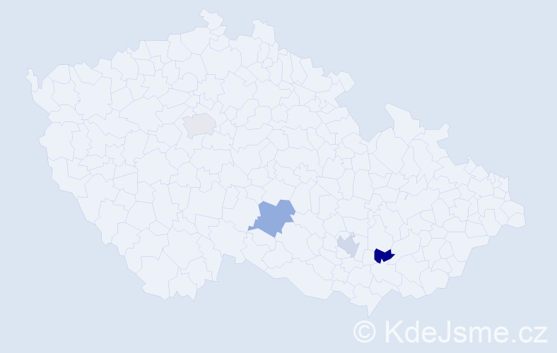 Příjmení: 'Khatib', počet výskytů 4 v celé ČR