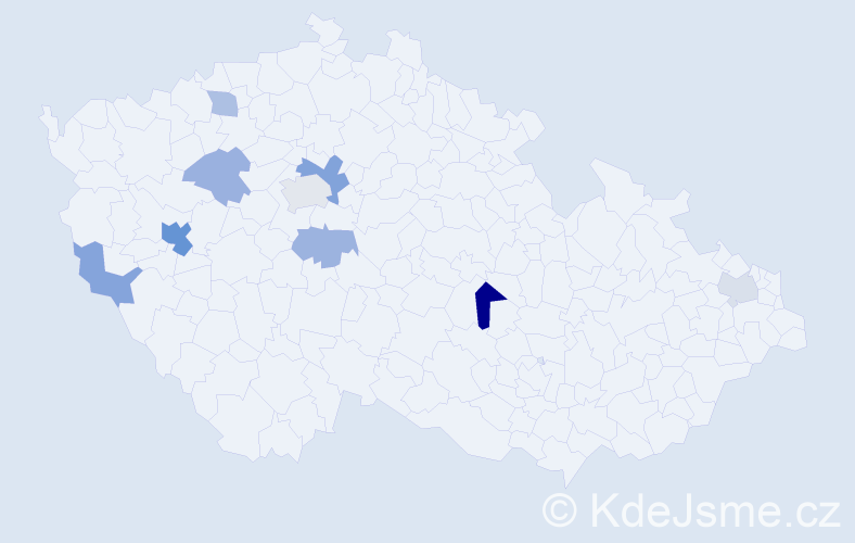 Příjmení: 'Follprechtová', počet výskytů 16 v celé ČR