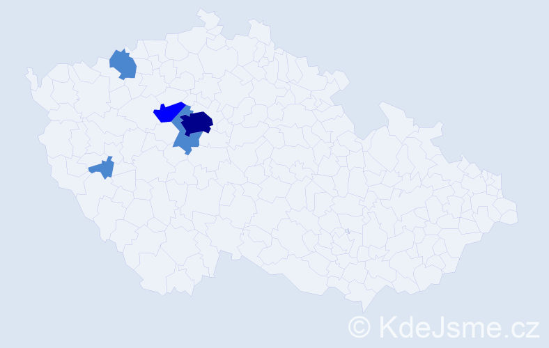 Příjmení: 'Homonická', počet výskytů 8 v celé ČR