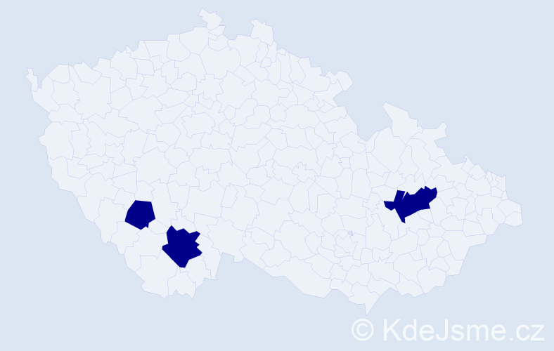 Příjmení: 'Knops', počet výskytů 3 v celé ČR