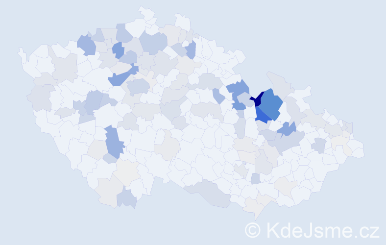Příjmení: 'Reichl', počet výskytů 414 v celé ČR