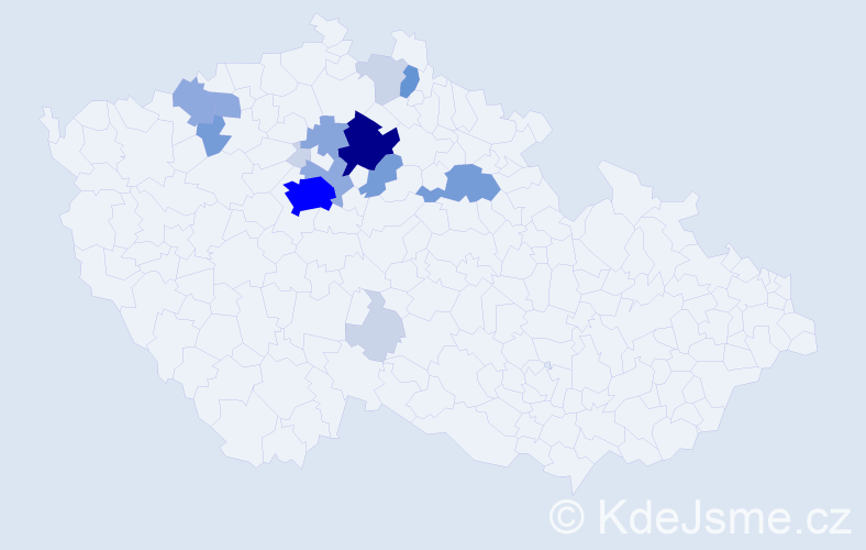 Příjmení: 'Fadrhons', počet výskytů 52 v celé ČR