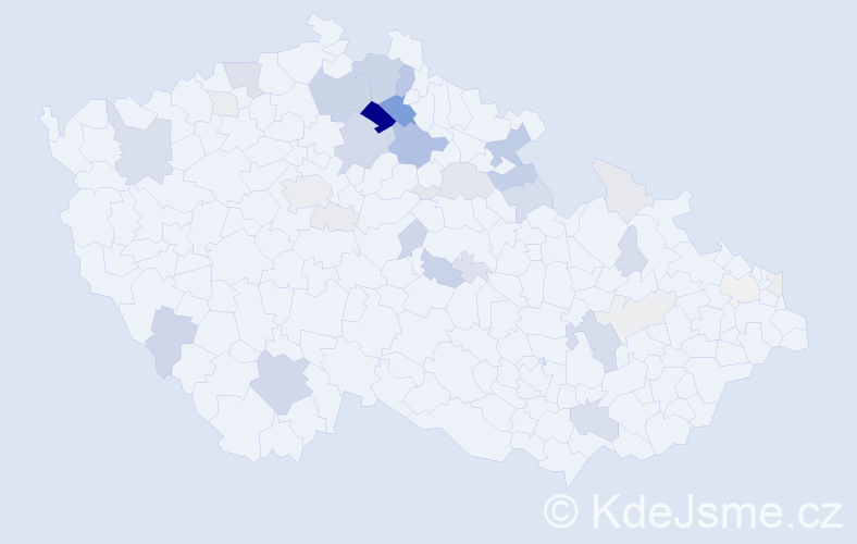 Příjmení: 'Pelda', počet výskytů 124 v celé ČR