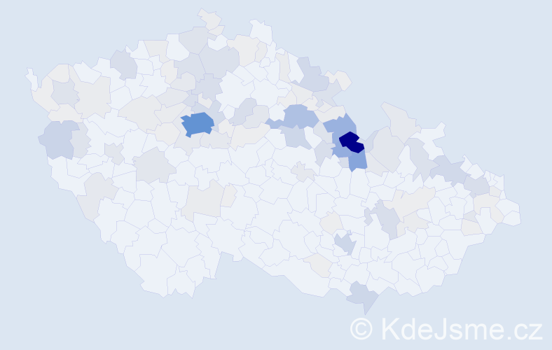 Příjmení: 'Hubálková', počet výskytů 570 v celé ČR