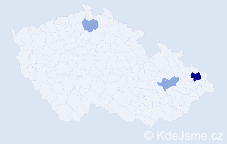 Příjmení: 'Siegmund', počet výskytů 7 v celé ČR