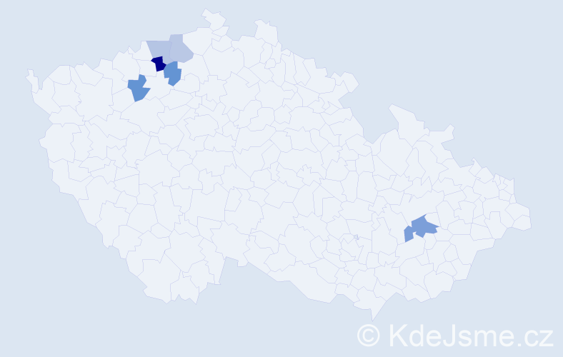 Příjmení: 'Kühl', počet výskytů 8 v celé ČR