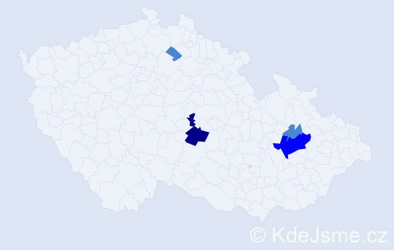Příjmení: 'Florner', počet výskytů 7 v celé ČR