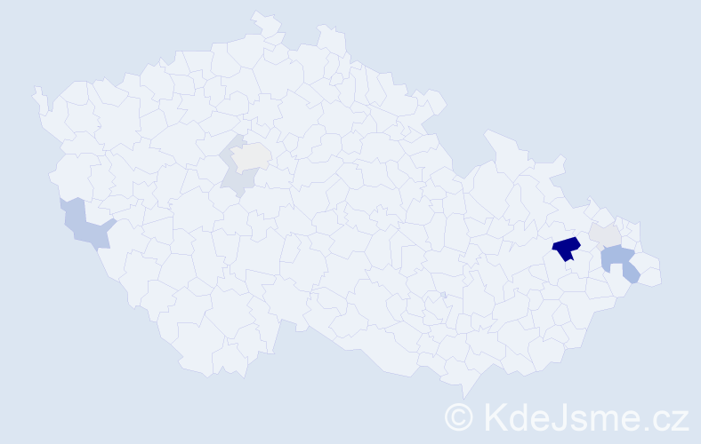 Příjmení: 'Marciňa', počet výskytů 11 v celé ČR