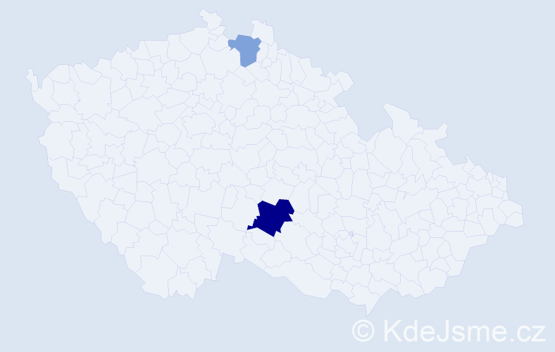 Příjmení: 'Achatziová', počet výskytů 4 v celé ČR