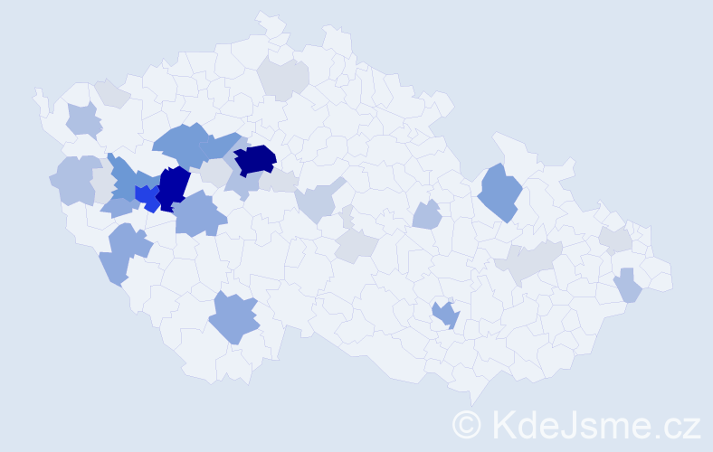 Příjmení: 'Dezort', počet výskytů 134 v celé ČR