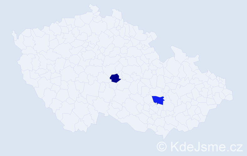 Příjmení: 'Odsuren', počet výskytů 3 v celé ČR