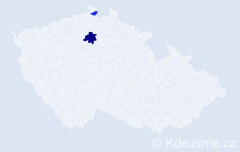 Příjmení: 'Kunfrontová', počet výskytů 4 v celé ČR