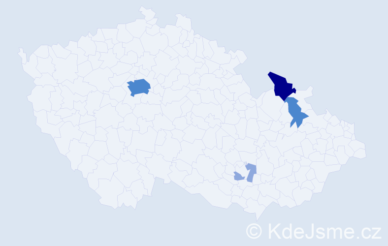 Příjmení: 'Černatovič', počet výskytů 14 v celé ČR