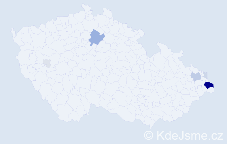 Příjmení: 'Ascherová', počet výskytů 20 v celé ČR