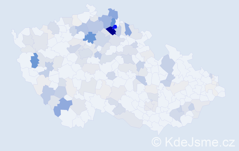 Příjmení: 'Bursová', počet výskytů 475 v celé ČR