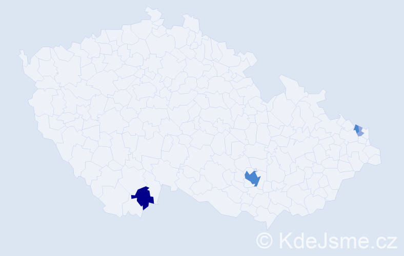 Příjmení: 'Szypulová', počet výskytů 10 v celé ČR
