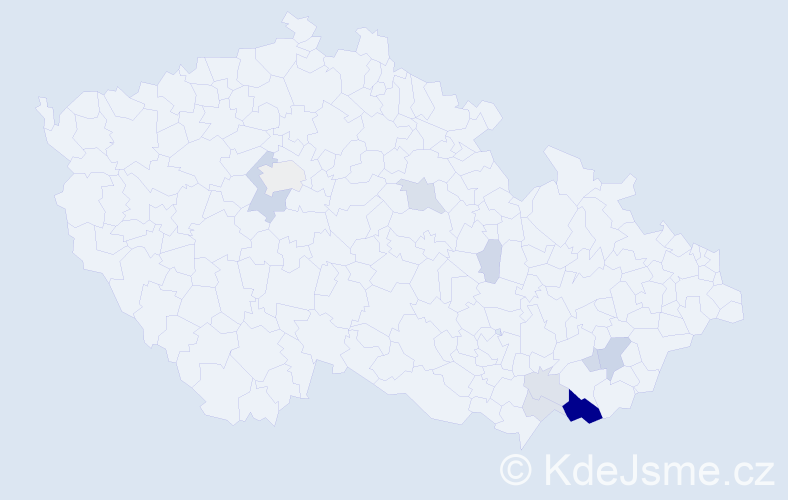 Příjmení: 'Kuryviál', počet výskytů 32 v celé ČR