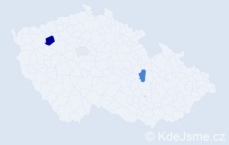 Příjmení: 'Erdenebulgan', počet výskytů 6 v celé ČR