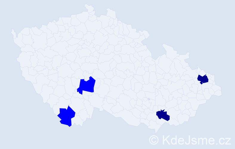 Příjmení: 'Soryčová', počet výskytů 6 v celé ČR