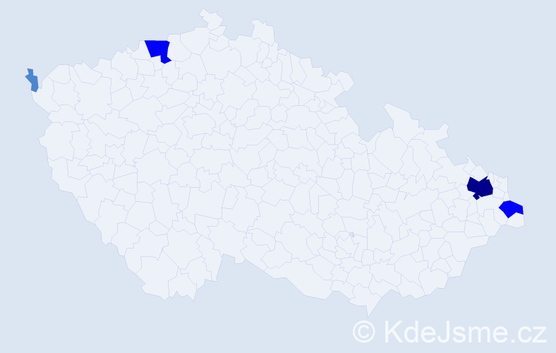 Příjmení: 'Robotová', počet výskytů 8 v celé ČR