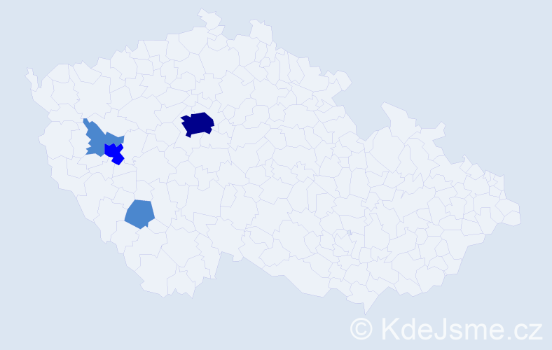 Příjmení: 'Stronerová', počet výskytů 7 v celé ČR
