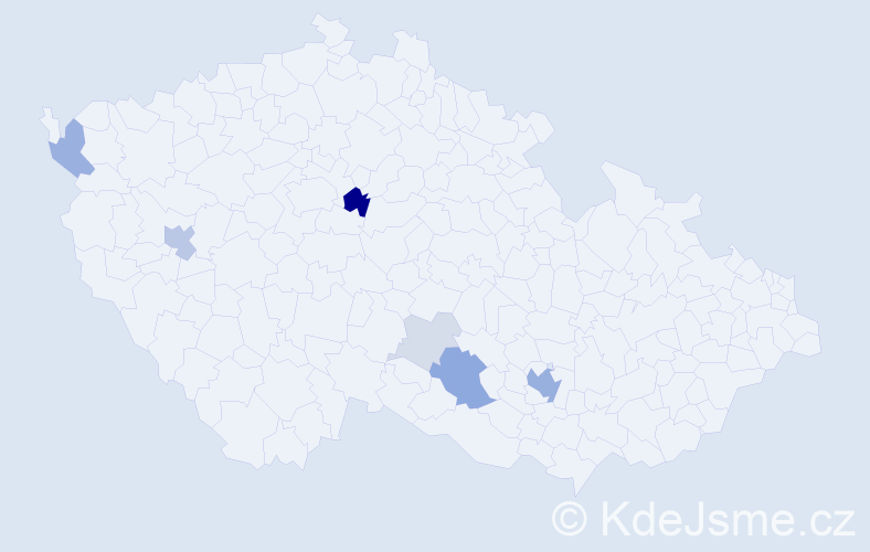 Příjmení: 'Čolakov', počet výskytů 22 v celé ČR