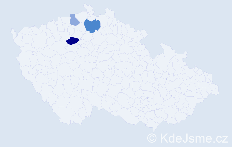 Příjmení: 'Simíková', počet výskytů 10 v celé ČR
