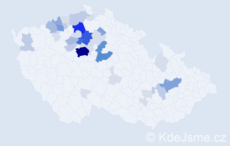 Příjmení: 'Prejza', počet výskytů 137 v celé ČR