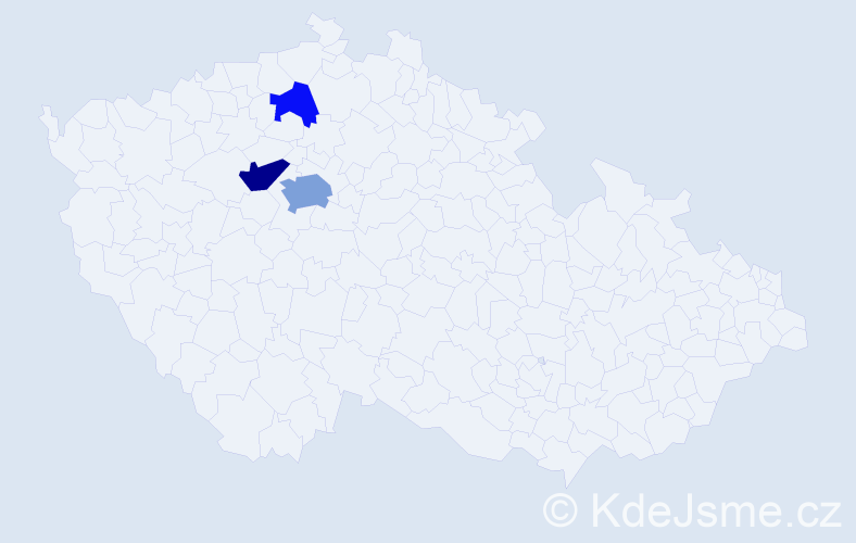 Příjmení: 'Libjaková', počet výskytů 7 v celé ČR