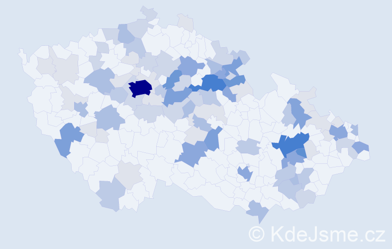 Příjmení: 'Čuda', počet výskytů 300 v celé ČR